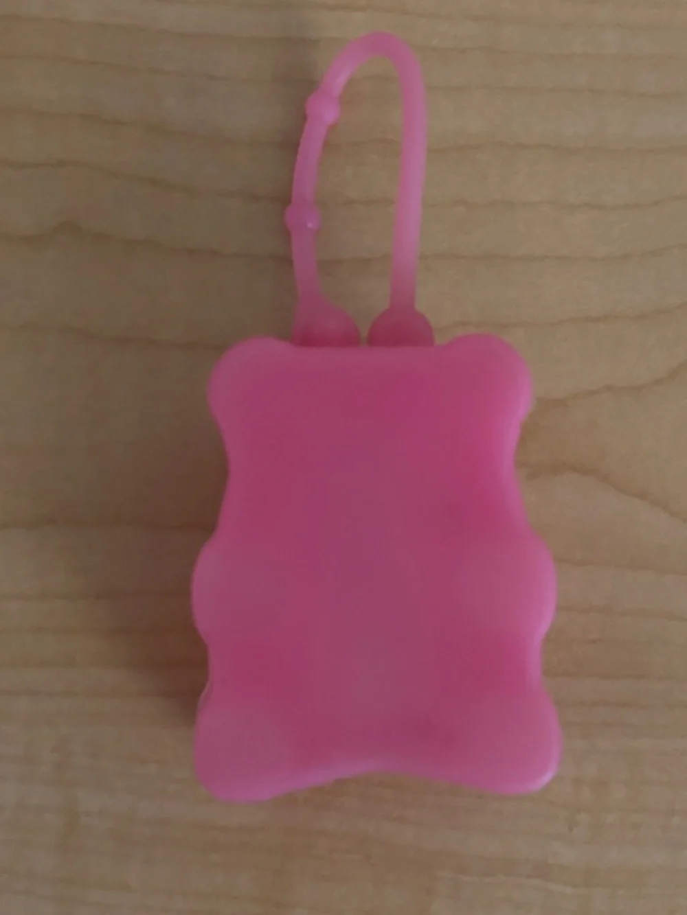 Bath & Body Works Pink Gummy Bear Hand Sanitizer Keychain Holder